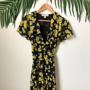 Michael Kors floral wrap dress